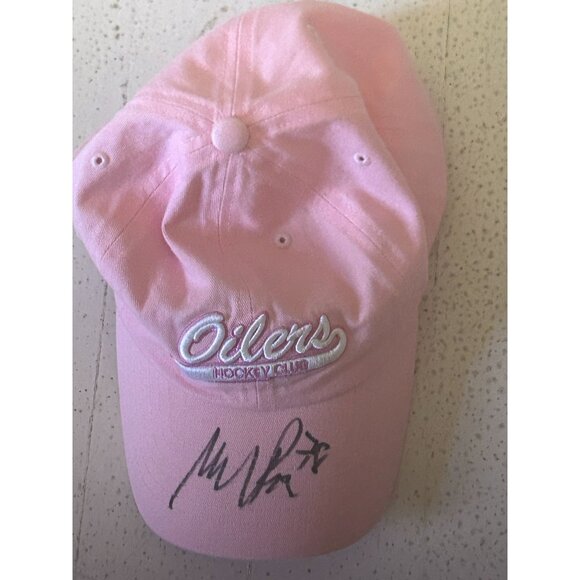 Oilers Hockey Club Women's Hat Baseball Cap NHL Adjustable Strapback Pink - Picture 1 of 6